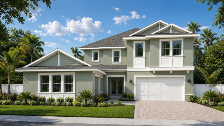 NLE26 in sage green ext paint color